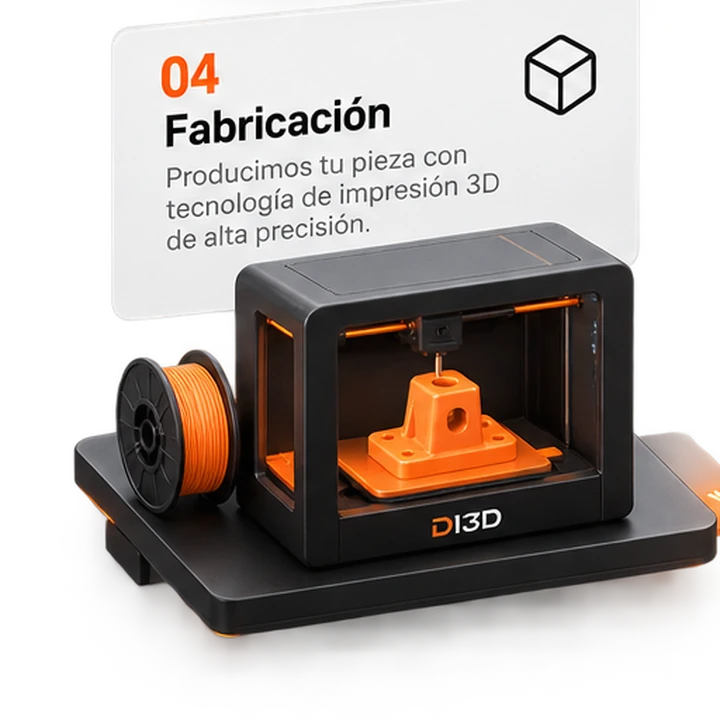 Fabricación. Producimos tu pieza con el proceso y material adecuados.