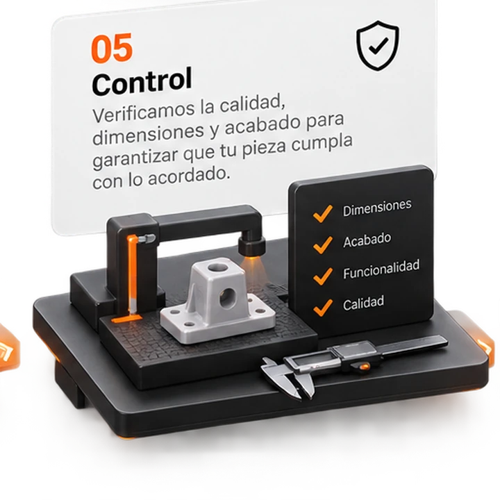 Control. Verificamos medidas, acabado y resistencia antes de despachar.