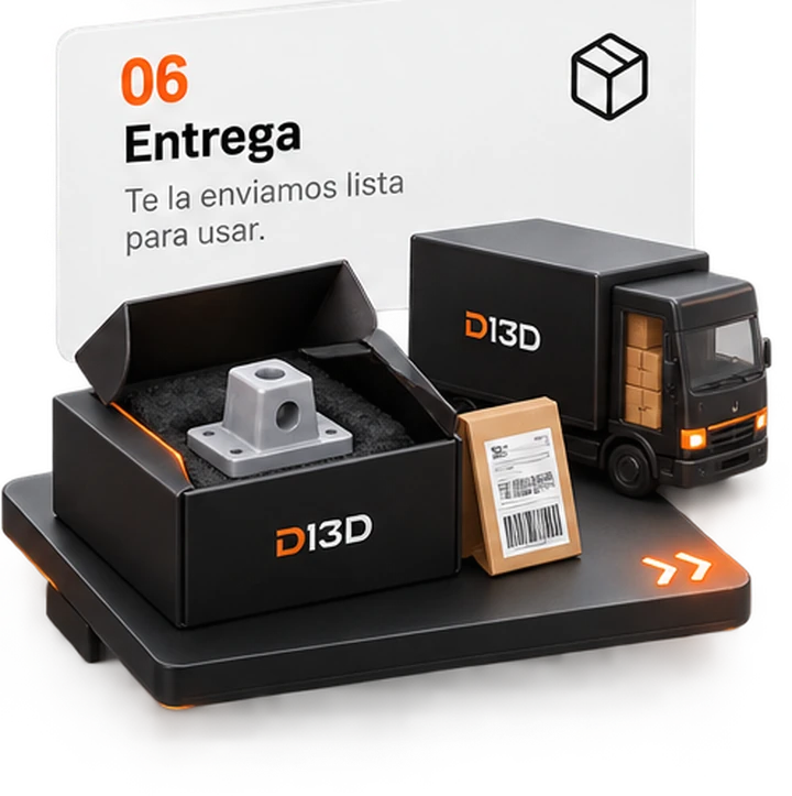 Entrega. Te la enviamos lista para usar.